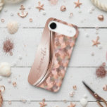 Mermaid Scales Rose Gold Handwritten Name Metal<br><div class="desc">This design is also available on other phone models. Choose Device Type to see other iPhone, Samsung Galaxy or Google cases. Some styles may be changed by selecting Style if that is an option. This design may be personalized in the area provided by changing the photo and/or text. Or it...</div>