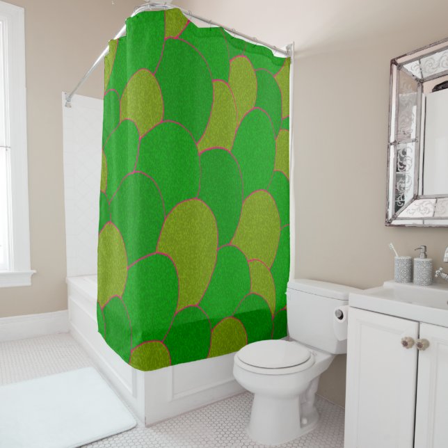 Mermaid Scales Shower Curtain (In Situ)