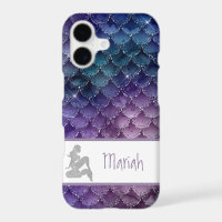 *~* Mermaid Scales Silver Glitter Pink Teal Blue