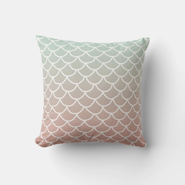 Mermaid scales throw pillow (Front)