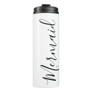 "Mermaid" Script Thermal Tumbler