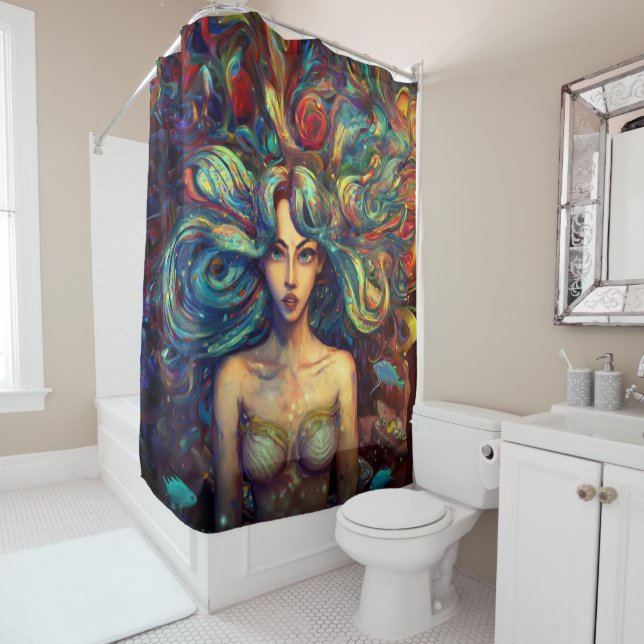 Mermaid Sea Goddess Nymph Siren Underwater Art (In Situ)