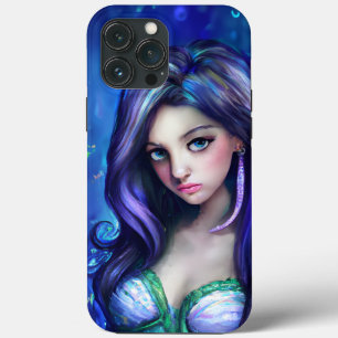 Mermaid Sea Goddess Nymph Siren Underwater Art iPhone 13 Pro Max Case