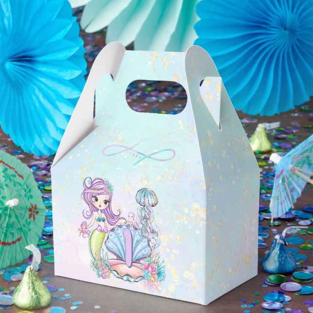 Mermaid Sea Life | Birthday Party with Custom Age Favor Box (Party)