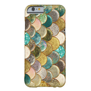 Mermaid Sea Scales Beachy Mulit Colour Glam Glitte Barely There iPhone 6 Case