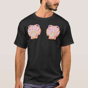 Mermaid Sea Shell Bra For And T-Shirt