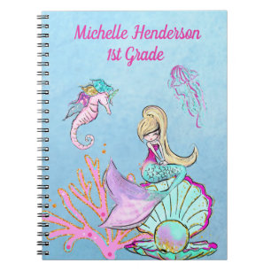 Mermaid Seahorse & Jellyfish Carnet