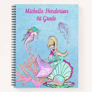 Mermaid Seahorse & Jellyfish Carnet