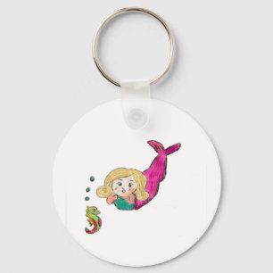 Mermaid Seahorse  Keychain
