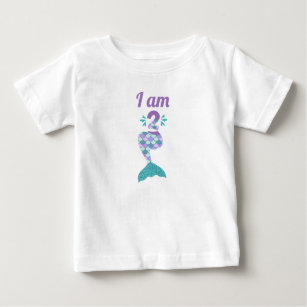 Mermaid Second Birthday Baby T-Shirt