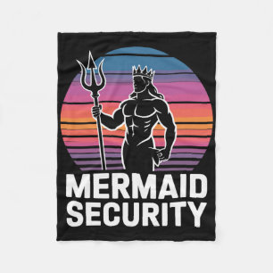 Mermaid Security 1 Fleece Blanket