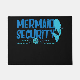 Mermaid Security - Funny Swimming Gift Doormat