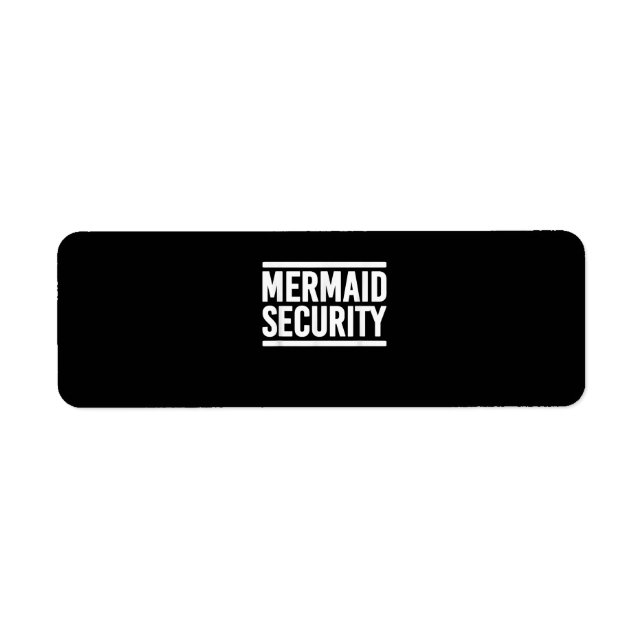 Mermaid Security Funny Swimming Lessons (Front)