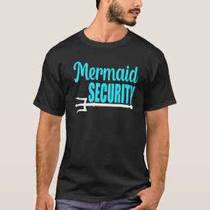 Mermaid Security Mens Boys Swimmer Dad Merdad Trid T-Shirt