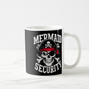 Mermaid Security Rate Dad Brother Halloween  Coffee Mug
