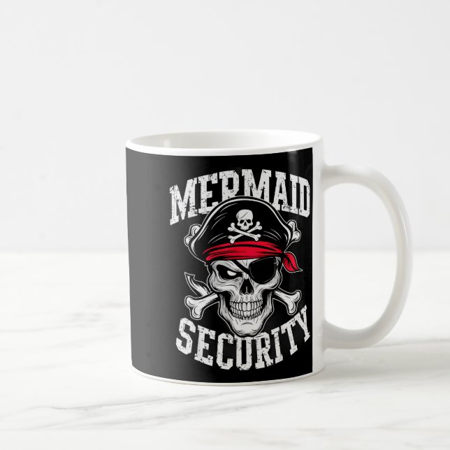 Mermaid Security Rate Dad Brother Halloween  Coffee Mug (Right)