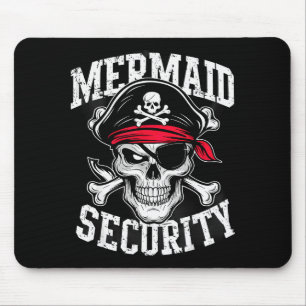 Mermaid Security Rate Dad Brother Halloween  Mouse Pad