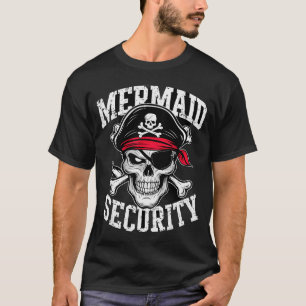 Mermaid Security Rate Dad Brother Halloween  T-Shirt