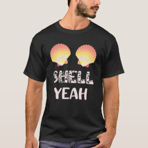 Mermaid Shell Bra Party Costume Beach Festival She T-Shirt