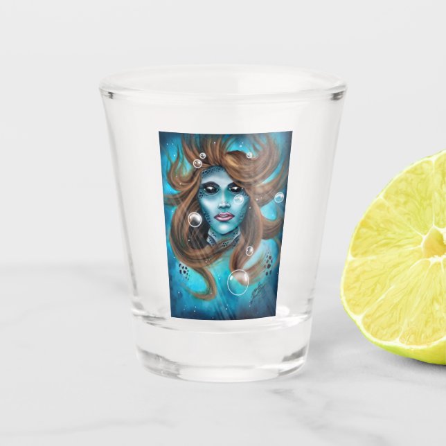 Mermaid  shot glass (Front)