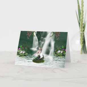 Mermaid Shower Greeting Card