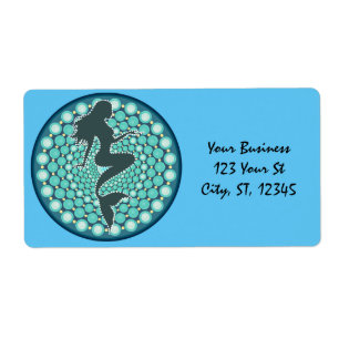 Mermaid Silhouette in Bubbles Thunder_Cove Label
