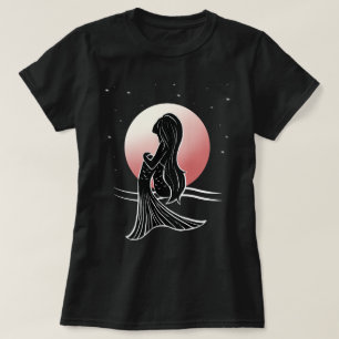 Mermaid Silhouette Moon Stars t shirt