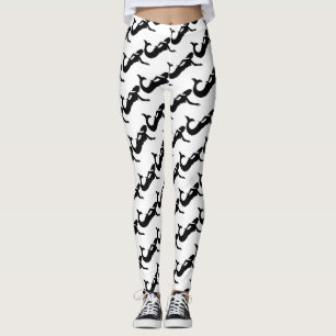 Mermaid Silhouette Thunder_Cove Leggings