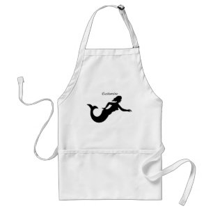 Mermaid Silhouette Thunder_Cove Standard Apron