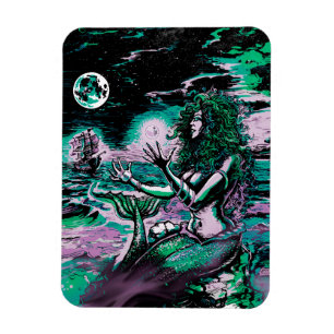 Mermaid Siren Atlantis Pearl Magnet