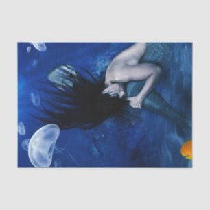 Mermaid Sleeping at the Bottom of the Ocean Tissue Paper