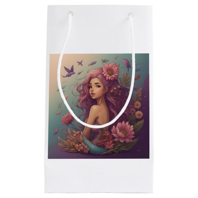 Mermaid  small gift bag (Front)