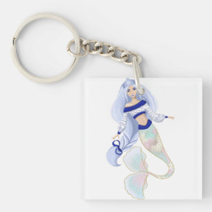 Mermaid Snow Maiden Keychain