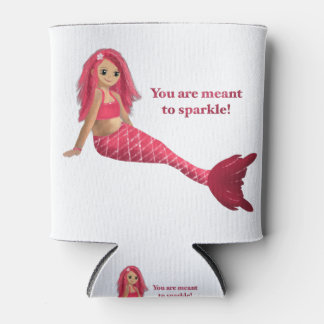 Mermaid sparkle can cooler