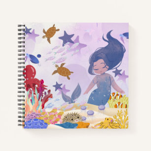 Mermaid Spiral Notebook 