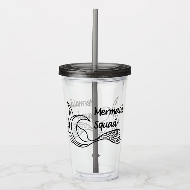 Mermaid Squad acrylic tumbler (Front)