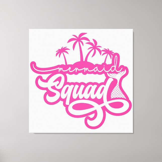 Mermaid Squad Canvas Print (Front)
