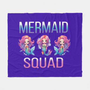 Mermaid Squad Fleece Blanket