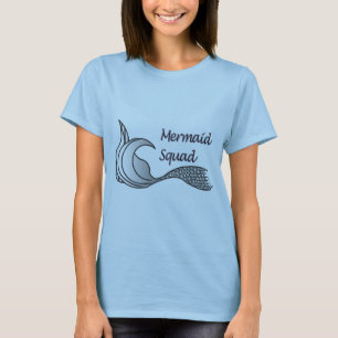 Mermaid Squad in light grey T-Shirt