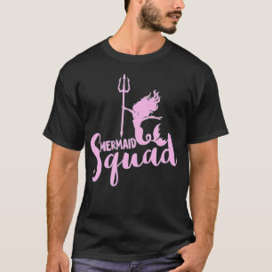 Mermaid Squad Mermaid Team Present Costume african T-Shirt