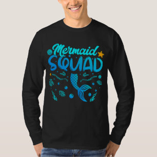 Mermaid Squad Of The Birthday Men LS T-Shirt