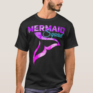 Mermaid squad shirt women Birthday Gift Swimmer 