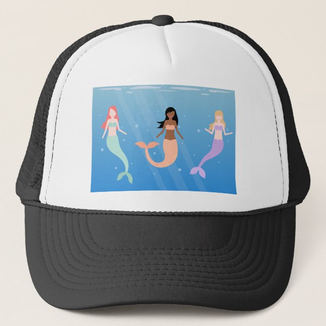 mermaid squad trucker hat (Front)