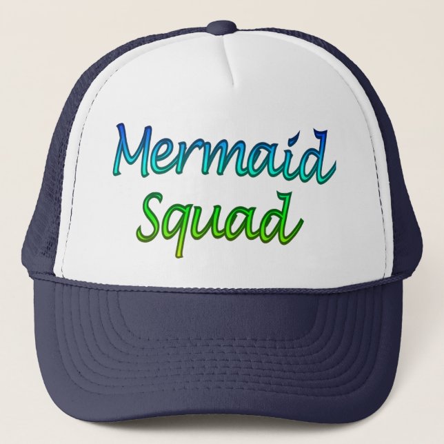 Mermaid Squad Trucker Hat (Front)