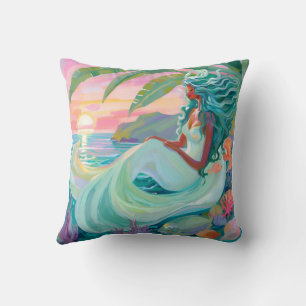 Mermaid  Square Pillow