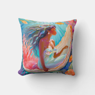 Mermaid Square Pillow