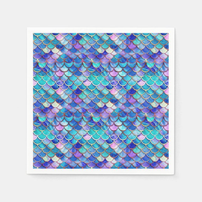 Mermaid Stained Glass Napkin (Front)