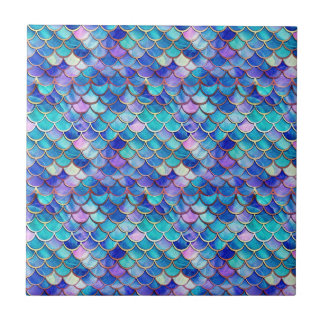 Mermaid Stained Glass Tile