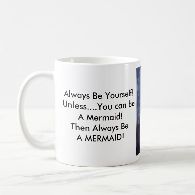 Mermaid Standard Size Coffee Cup (Left)