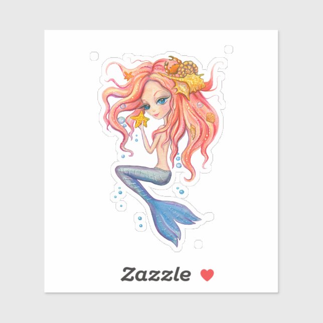 Mermaid Sticker (Sheet)